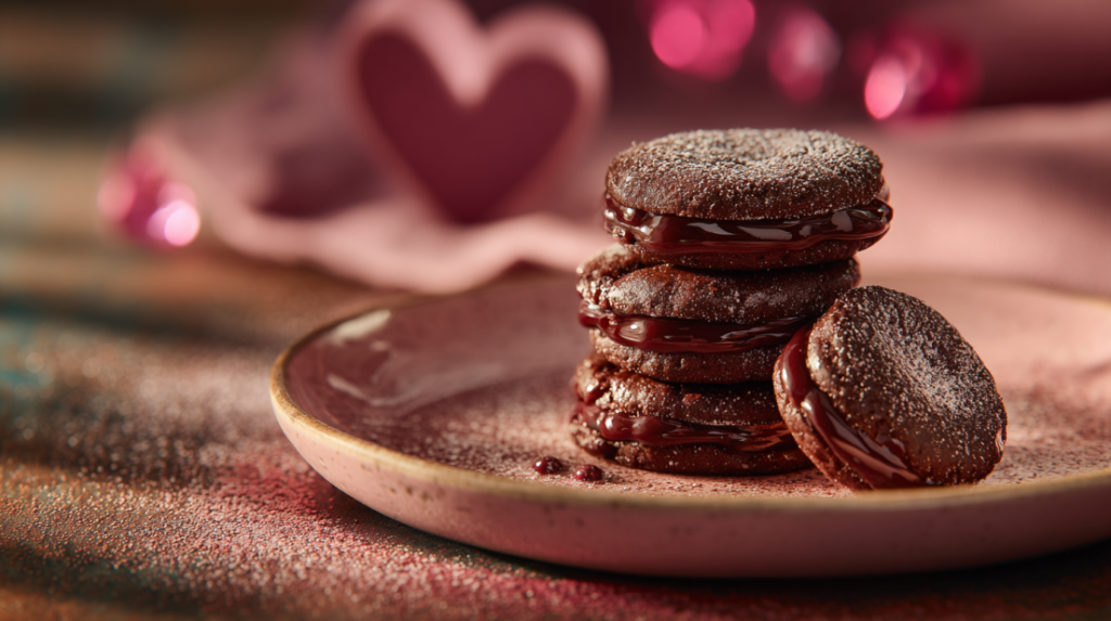 Valentine Ganache Cookies