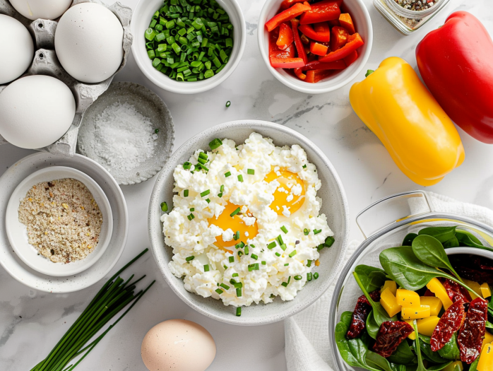 baked cottage cheese eggs ingredients