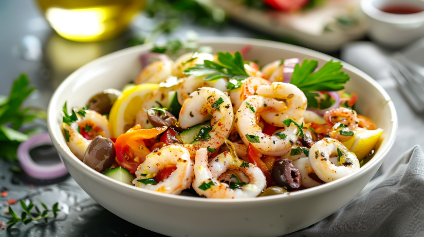 chilled calamari salad