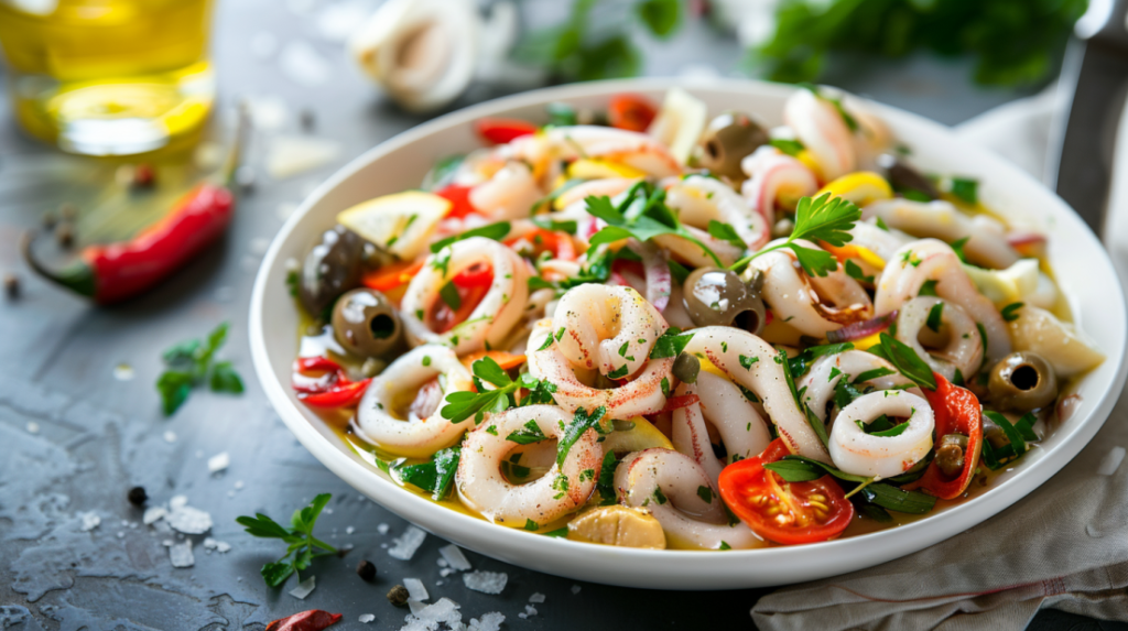 chilled calamari salad 