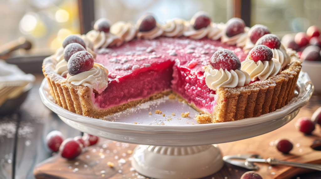 cranberry curd tart 