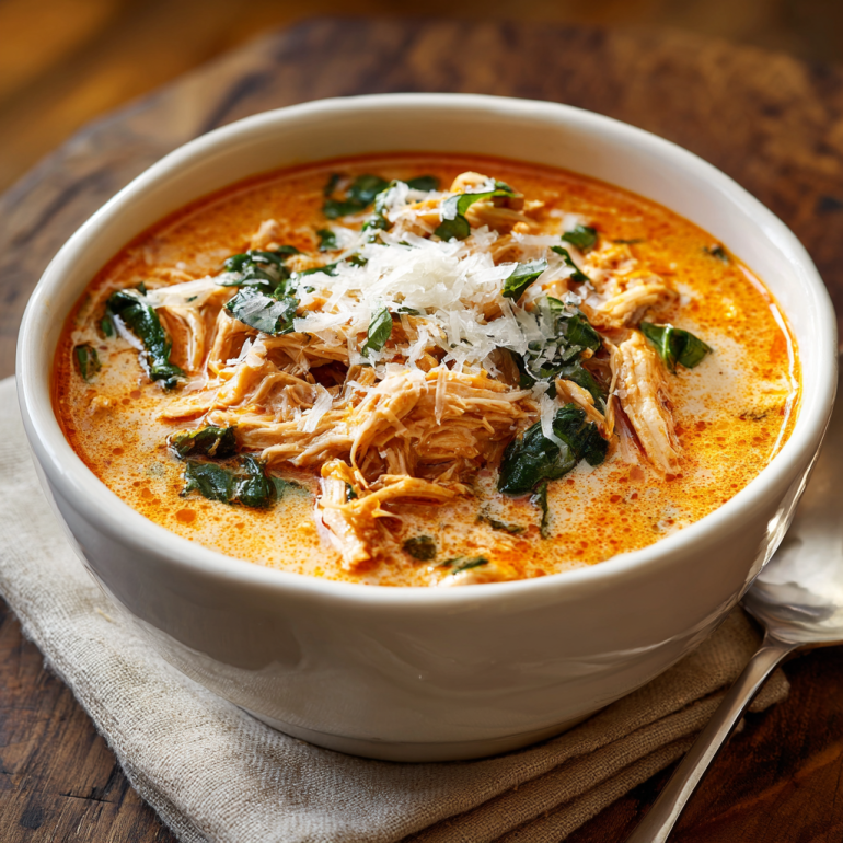 creamy Chicken Parmesan Soup 
