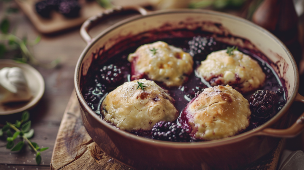 homemade blackberry dumplings 