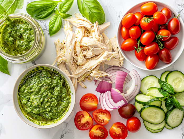 pesto chicken salad ingredients