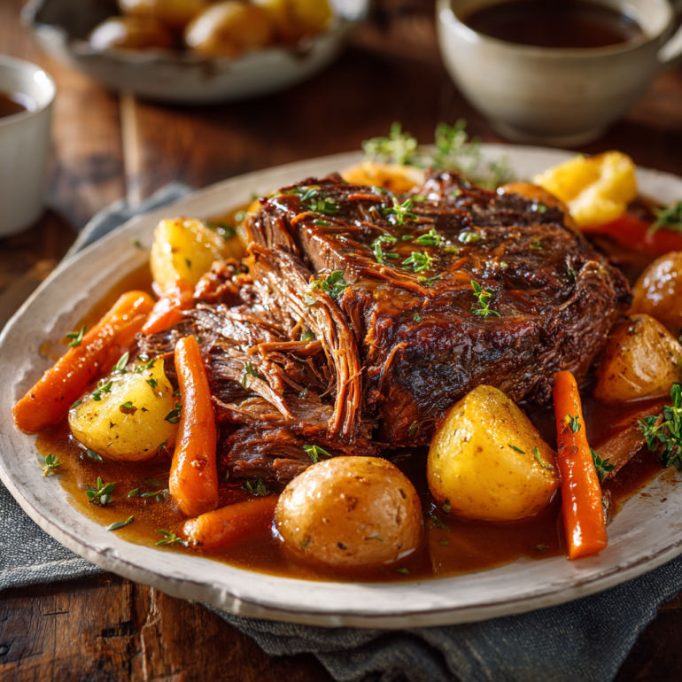 slow-cooked pot roast