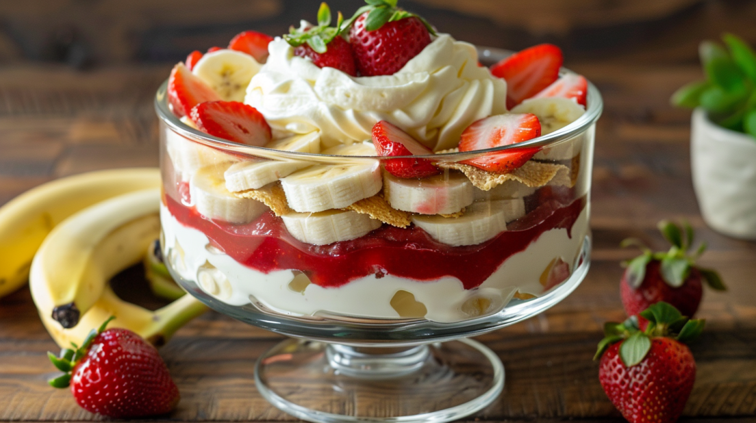 strawberry banana pudding