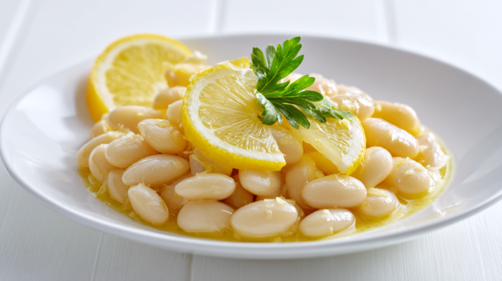 Beans in Lemon Sauce