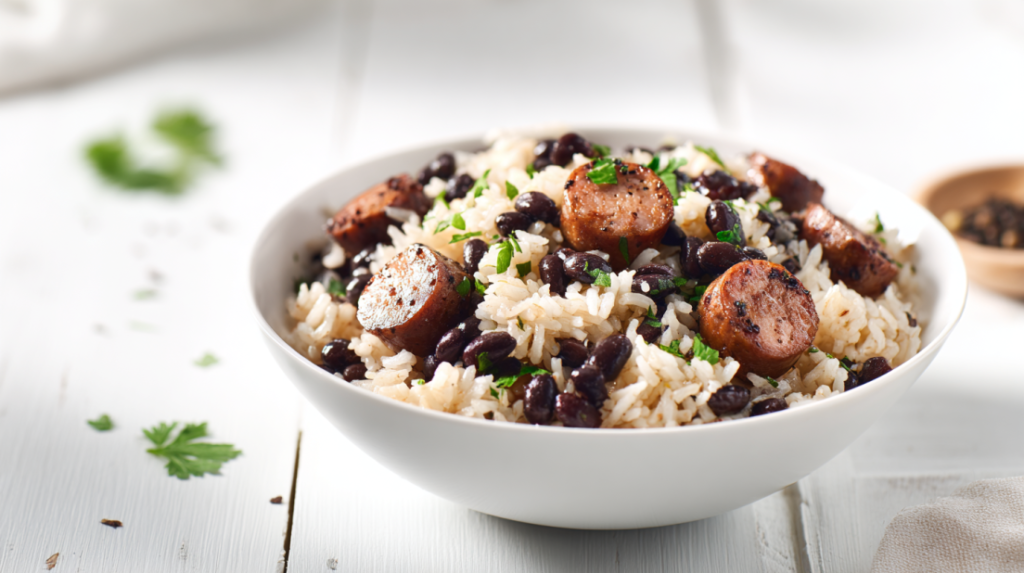 Black Beans and Rice with Sausage