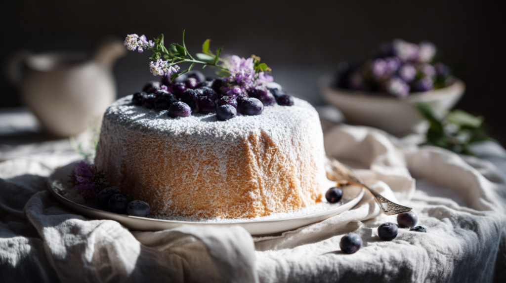 Blueberry Chiffon Cake