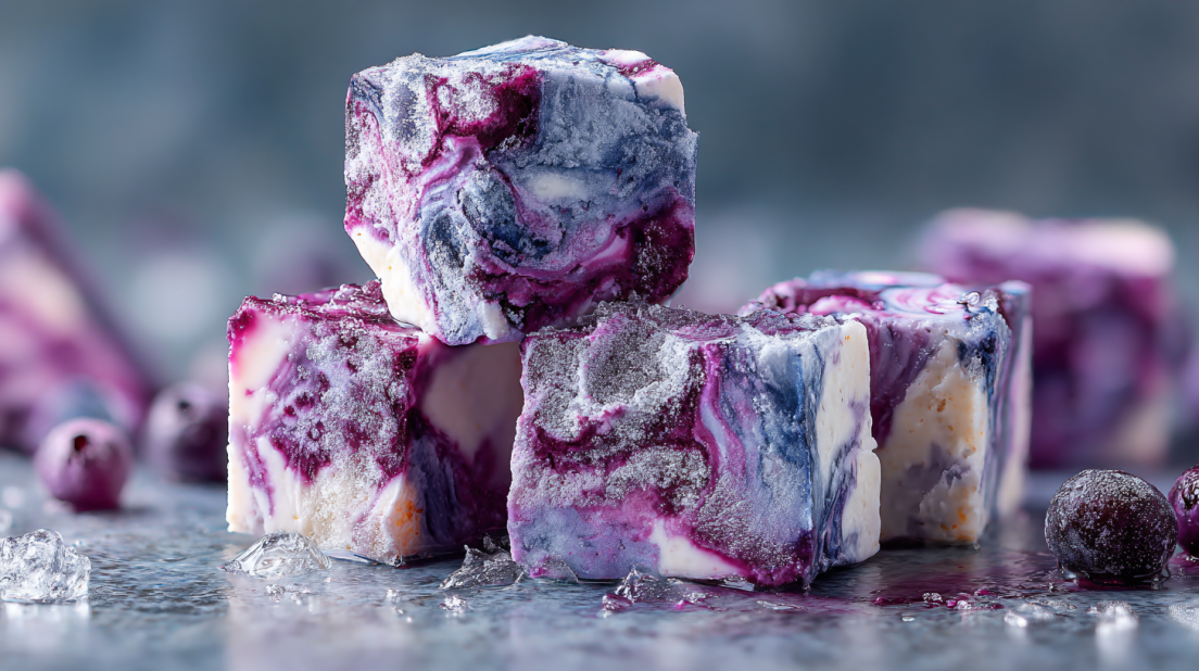Blueberry Swirl Yogurt Bites