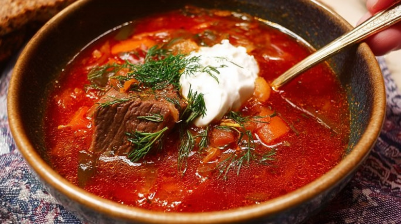 Borscht Soup with Beef