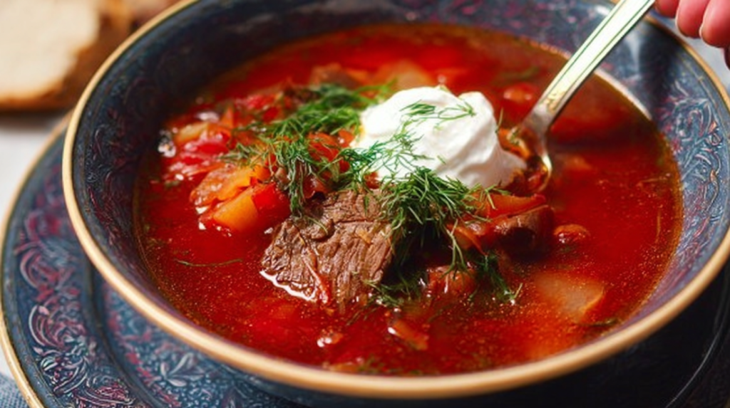 Borscht Soup with Beef