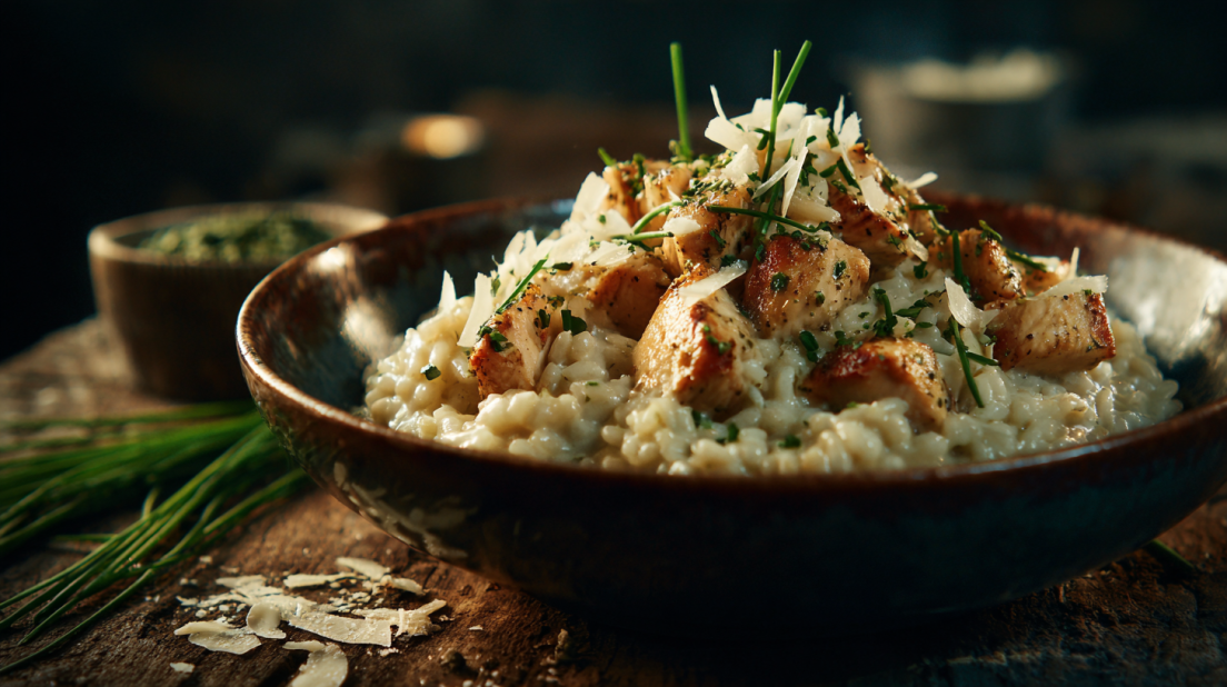 One Pan Boursin Chicken Risotto : A Comforting Family Favorite!