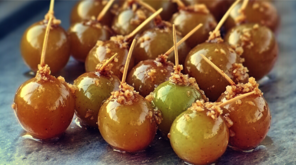 Caramel Apple Grapes