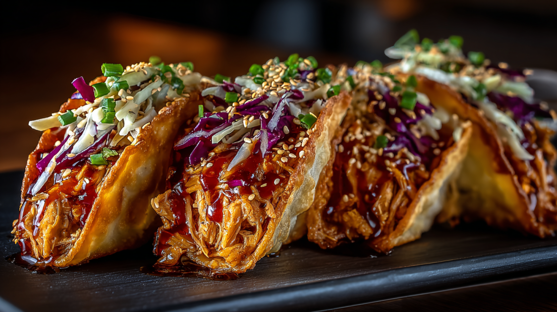 Chicken Wonton Tacos