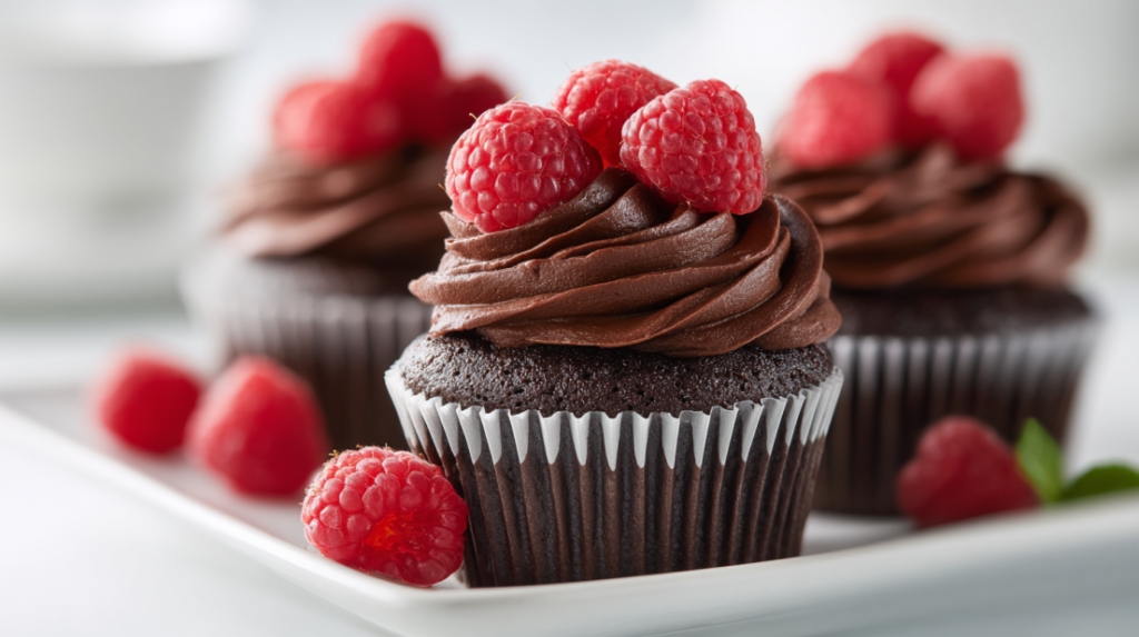 Chocolate Raspberry Cupcakes