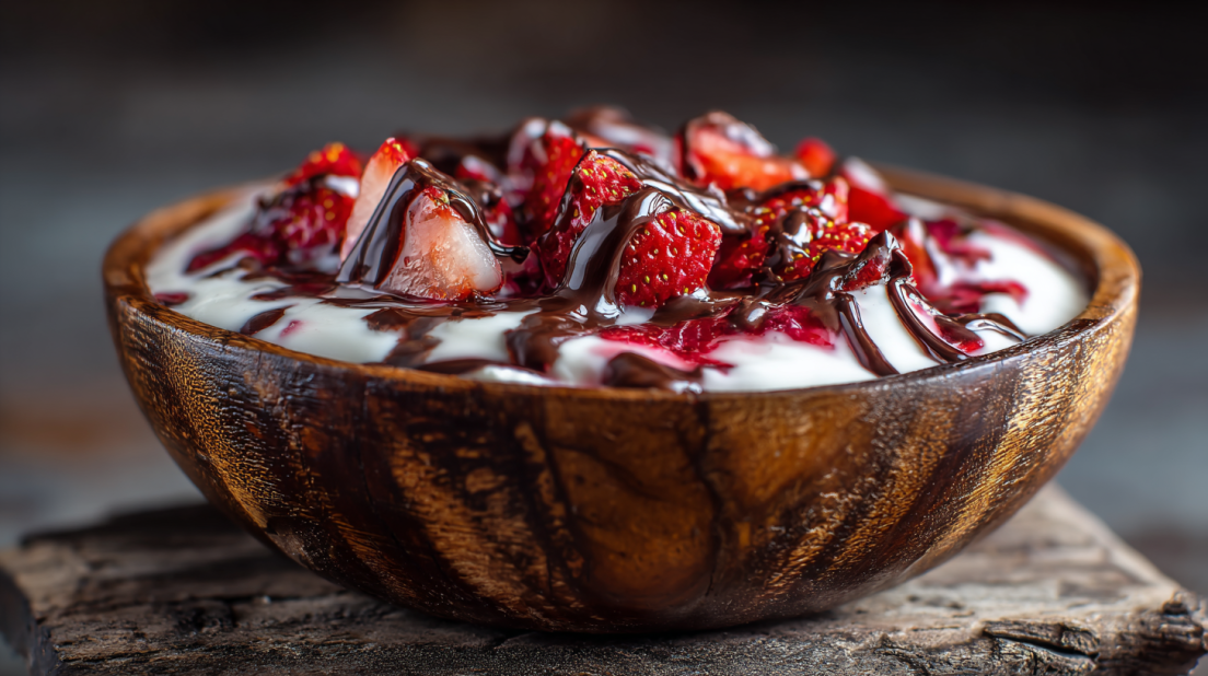 Chocolate Strawberry Yogurt