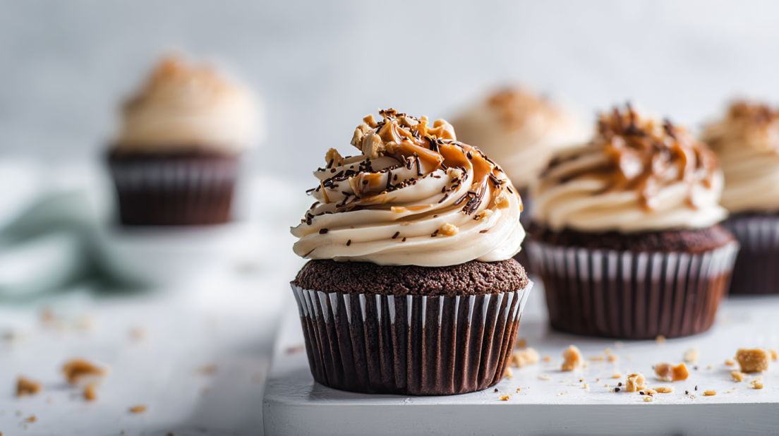 Classic Snickers Cupcakes