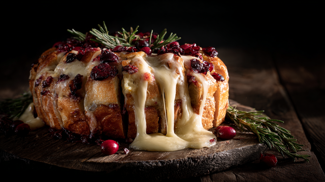 Cranberry Brie Pull-Apart Bread