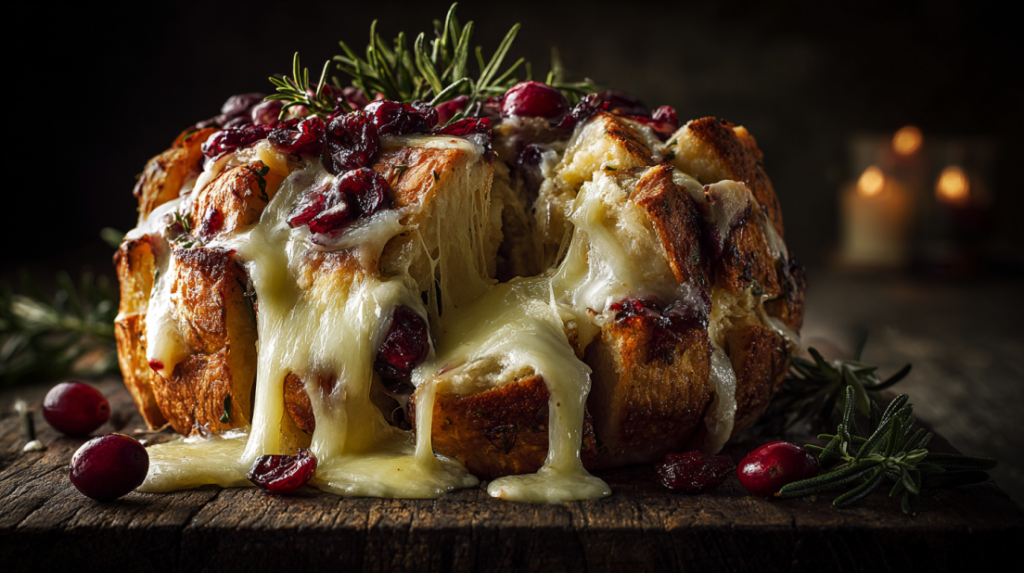 Cranberry Brie Pull-Apart Bread