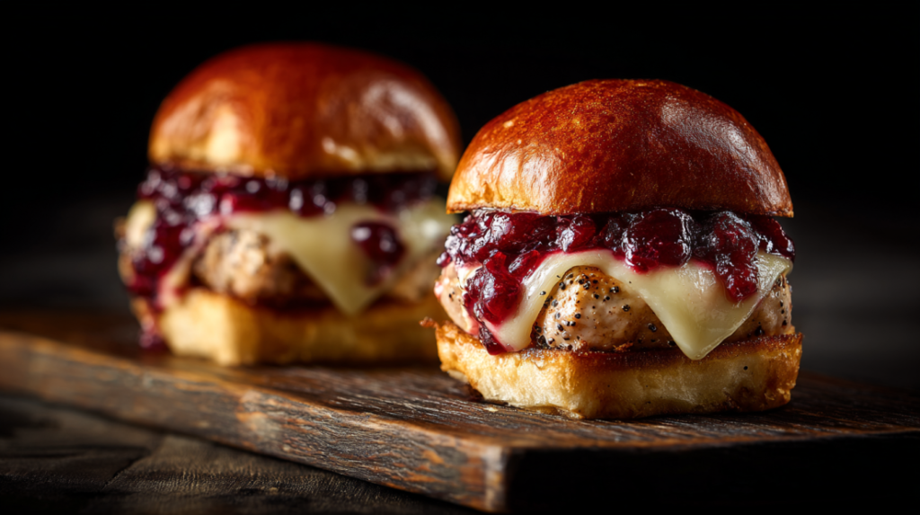 Cranberry Sriracha Turkey Sliders