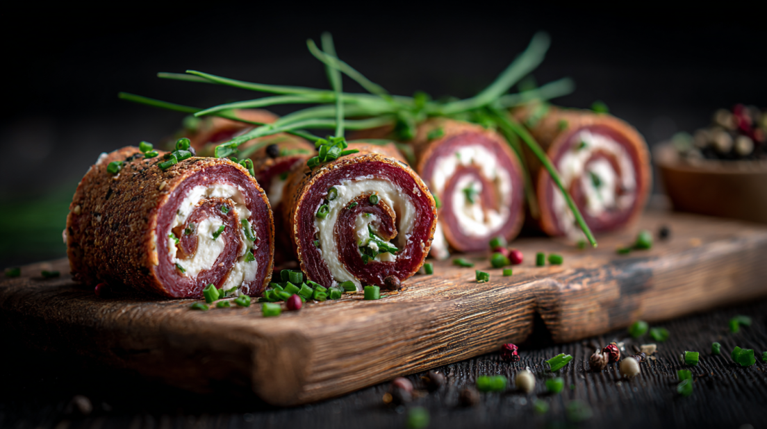 Cream Cheese Salami Roll Ups