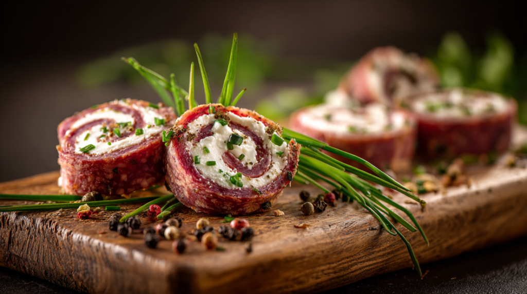 Cream Cheese Salami Roll Ups