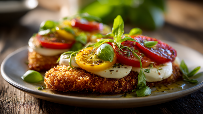 Crispy Chicken Caprese