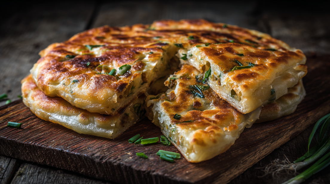 Crispy Chinese Scallion Pancakes