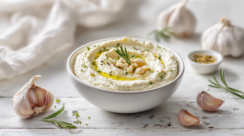 Garlicky White Bean Hummus