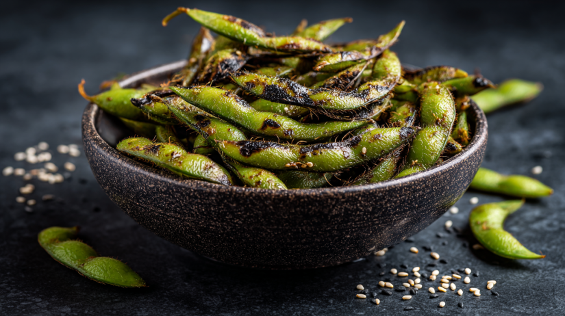 Ginger Sesame Roasted Edamame