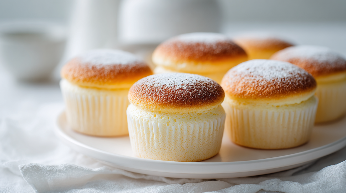 Japanese Cotton Cheesecake Cupcakes
