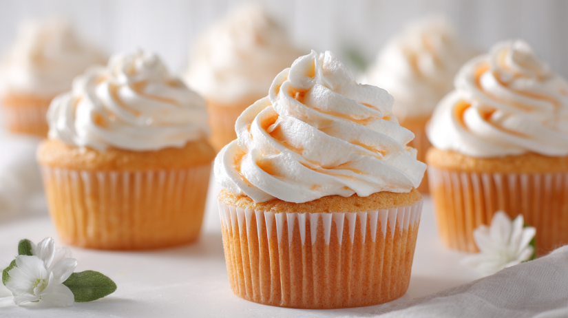 Peach Bellini Cupcakes
