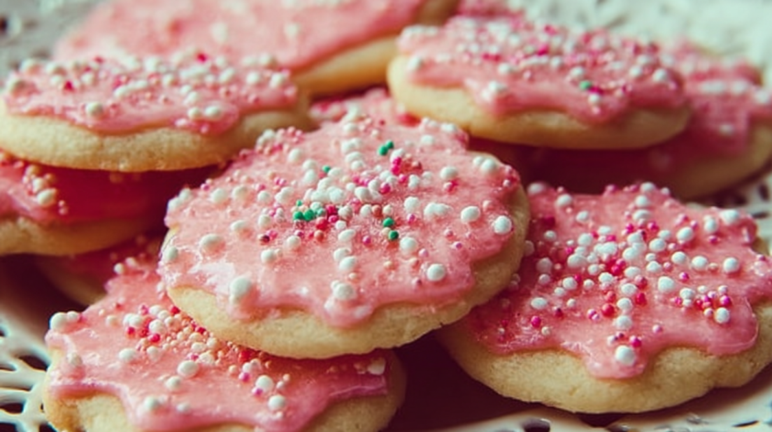 Pink Sugar Cookies