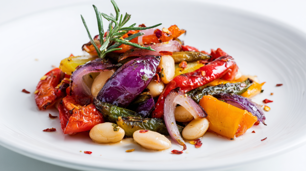 Rustic Roasted Vegetable Bake with Cannellini Beans