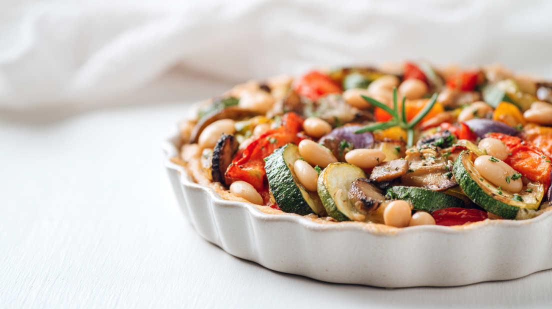 Rustic Roasted Vegetable Bake with Cannellini Beans