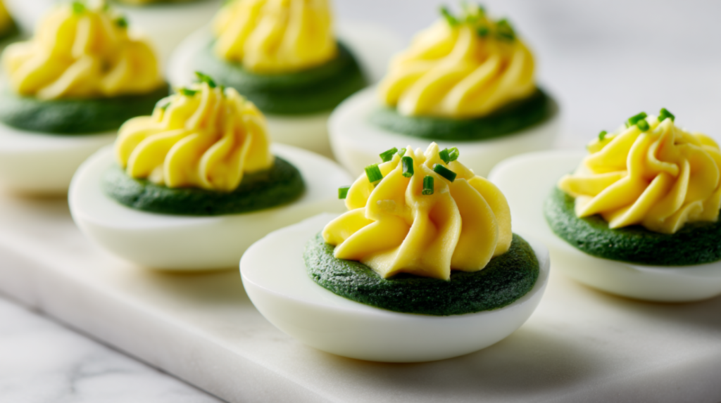 Shamrock Deviled Eggs
