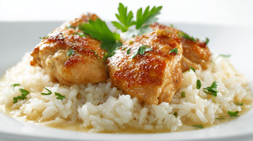 Smothered Chicken and Rice