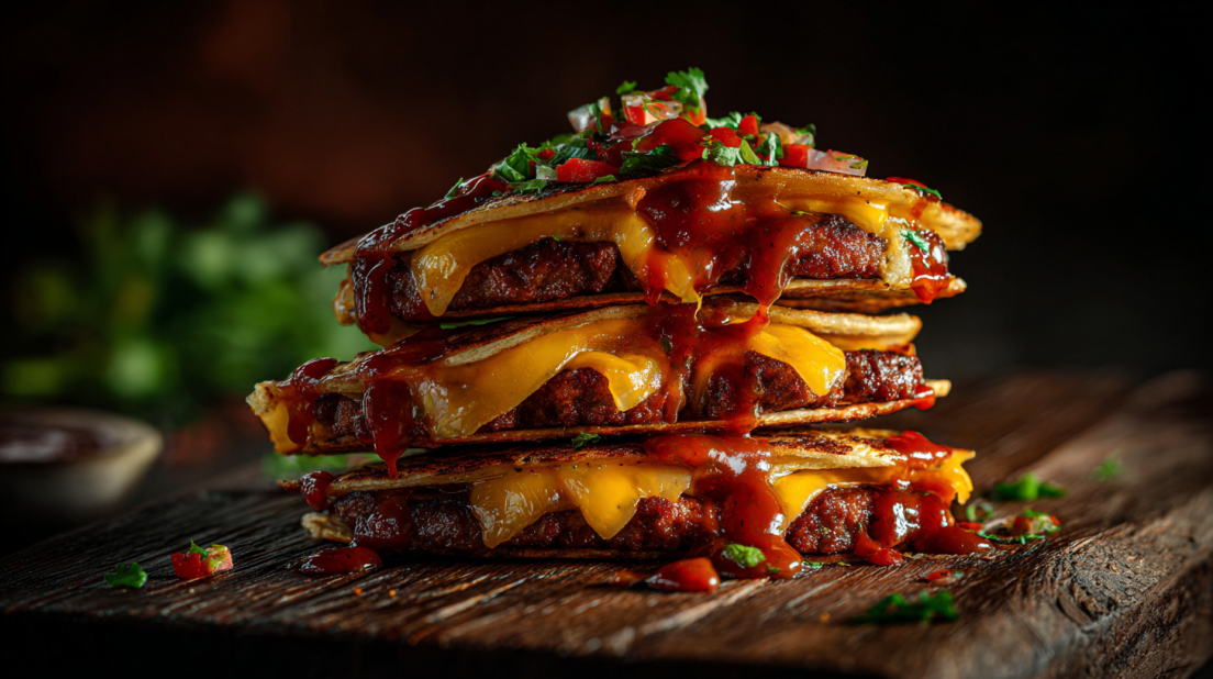 Spicy Chorizo Smash Burger Tacos