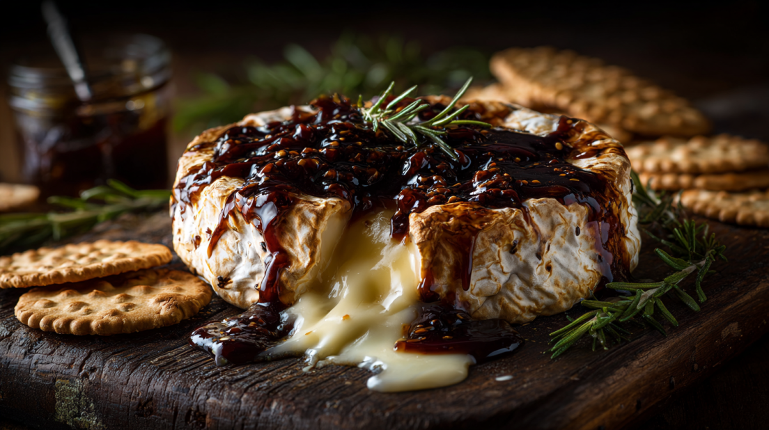 Spicy Sweet Balsamic Jalapeno Brie