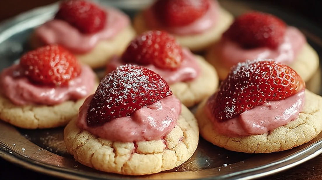 Strawberry Kiss Cookies