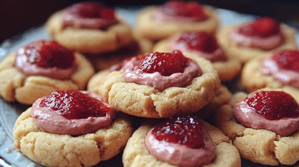 Strawberry Kiss Cookies
