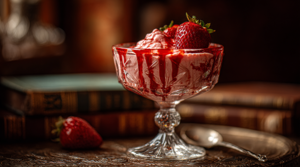 Strawberry Mousse with Strawberry Sauce