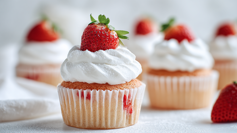 Strawberry Shortcake Cupcakes