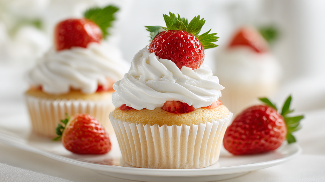 Strawberry Shortcake Cupcakes