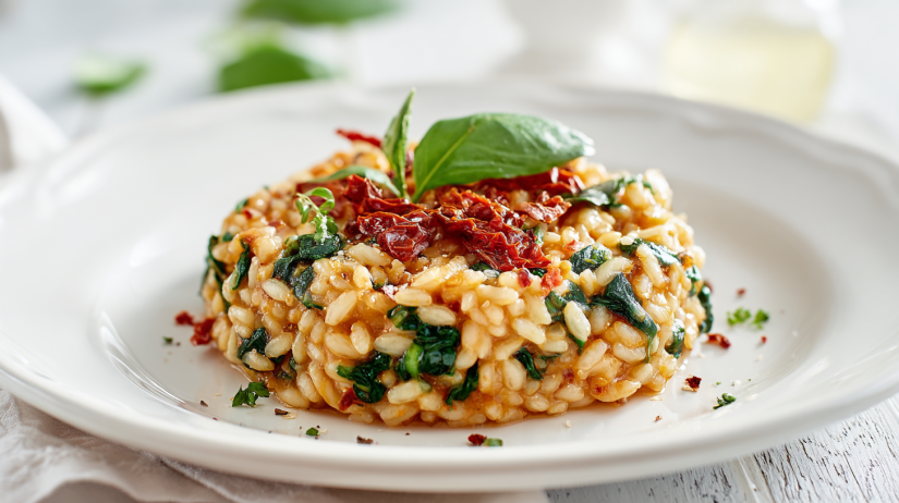 Sun-Dried Tomato and Spinach Risotto That Your Family Will Love!