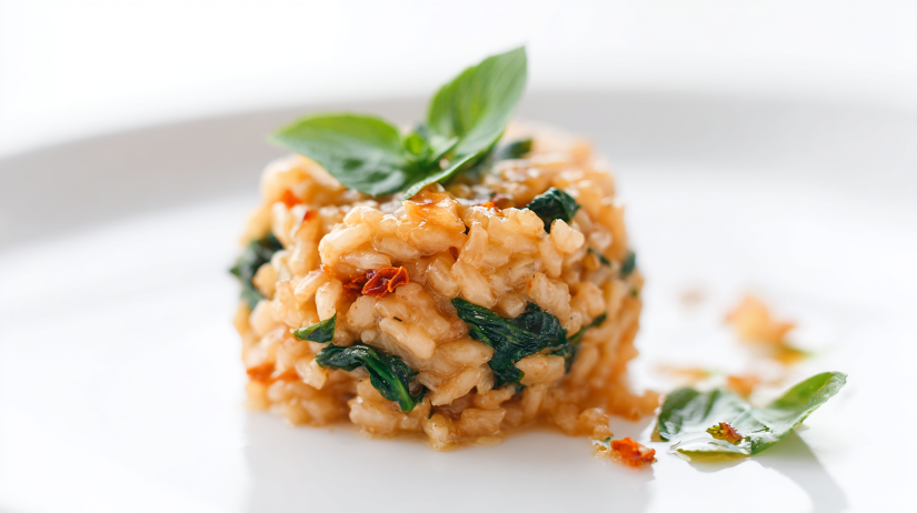 Sun-Dried Tomato and Spinach Risotto