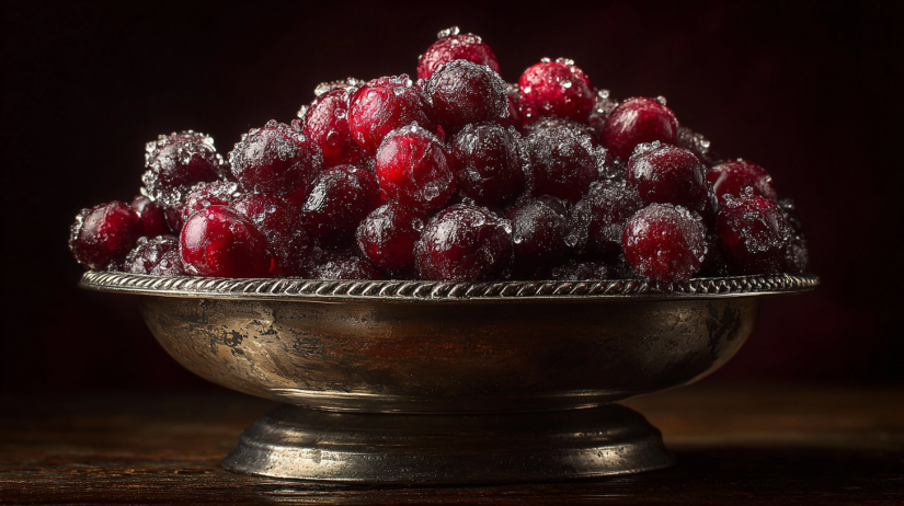 candied cranberries