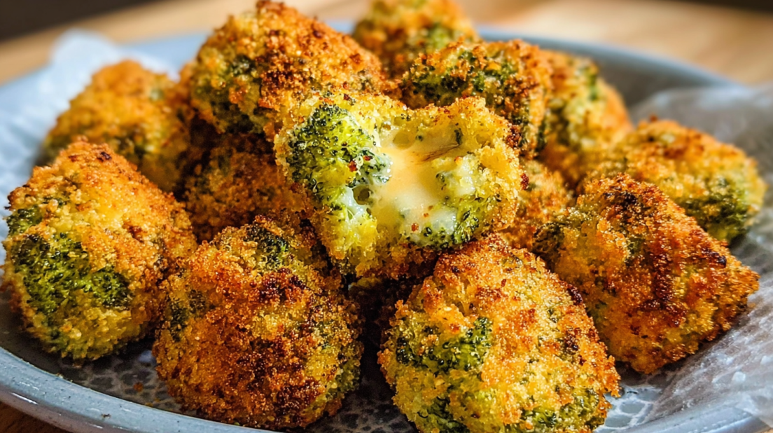 Air Fryer Broccoli Cheddar Poppers