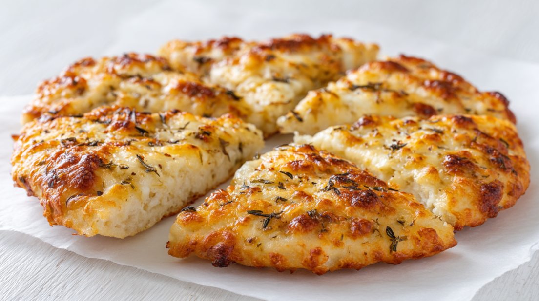 Air Fryer Cheesy Tortilla Garlic Bread